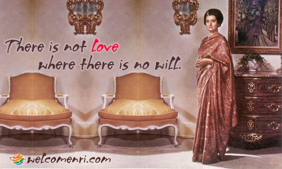 There is not love where there is no will.