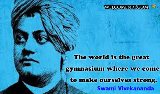 The world is the great gymnasium where we come to make ourselves strong.