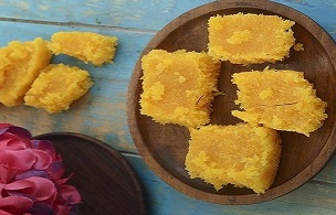 Coconut Barfi ( Microwave Recipe)