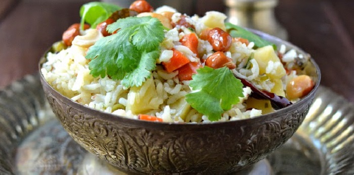 Vegetable Rice for Festivals (Saakannam/ Shakannam)