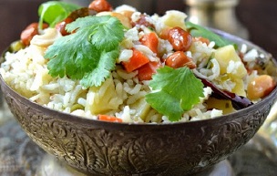 Vegetable Rice for Festivals (Saakannam/ Shakannam)