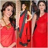 Bollywood Divas who Sizzle in Red Sarees