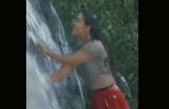 Bollywood Divas Kajol Under Waterfall