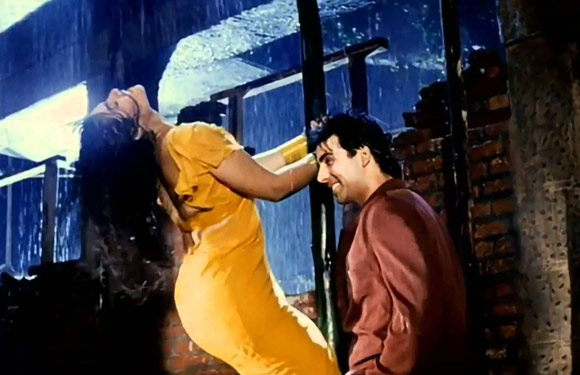 Bollywood Divas Raveena Tandon Under Waterfall