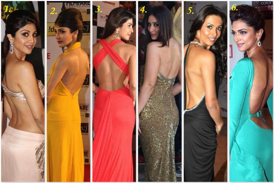 backless dress, backless blouse, backless saree, Bollywood actress backless ...