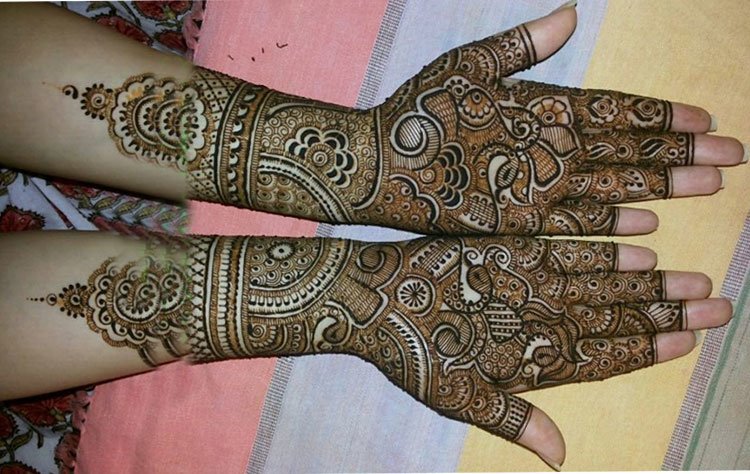 Latest Best Beautiful Bridal Mehandi Designs