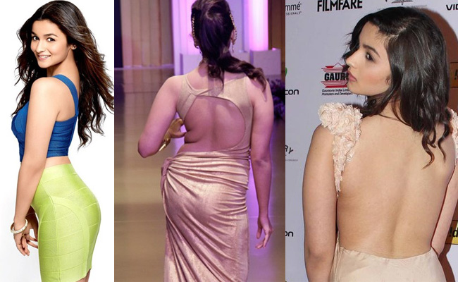 Alia Bhatt  – Backless Dress