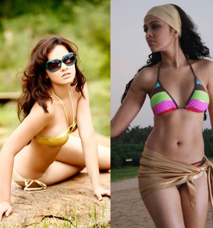 Actress Nisha Kothari in Hot Bikini.
