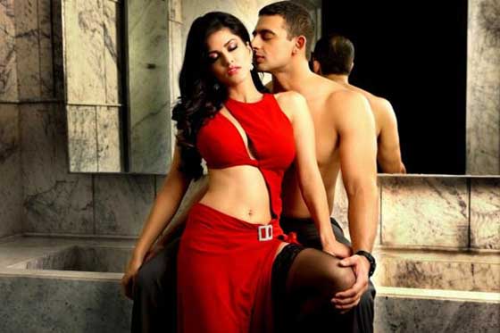 Hot Sunny Leone’s Phoo in Red Dress, Jism2