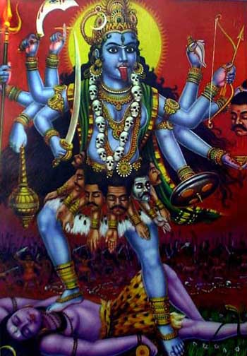 Kali is considered the goddess of time and change.