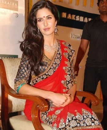 Katrina Kaif in Red Saree