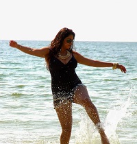South Indian Actress Namitha Kapoor Hot Bikini Beach Pictures