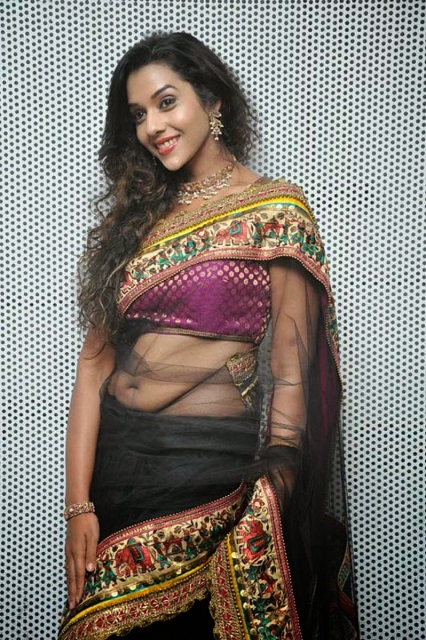 Regional Actress Anupriya In Transparent Saree