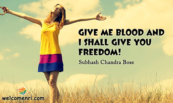 Give me blood and I shall give you freedom!