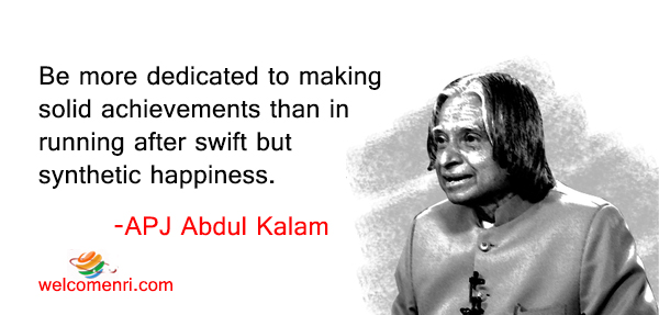 Be more dedicated to making solid achievements than in running after swift but synthetic happiness.