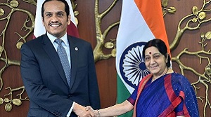 Sushma Swaraj, Qatar Foreign Minister discuss welfare of Indian workers