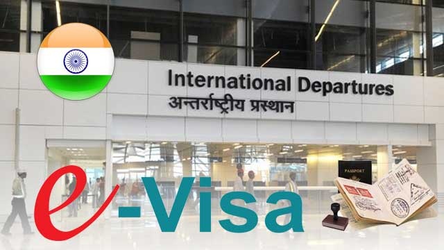 Foreign tourists with e-visa