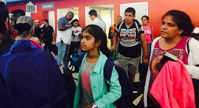Indians Saved From Hurricane ima Sint Maarten